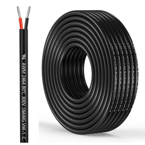 18AWG 2C Flexible OFC Cable (UL 2464) for LED Strip Lights - Low Voltage Power Supply
