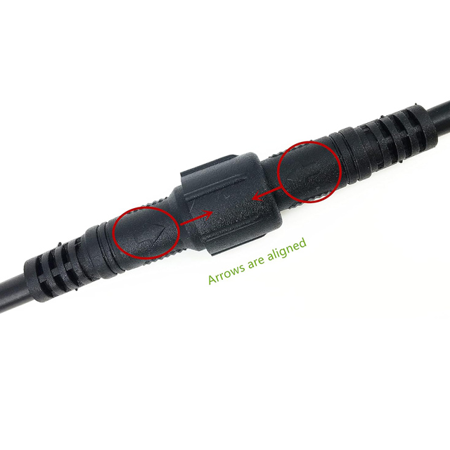 2-Pin IP67 Waterproof RGB Connector – Male/Female for LED Strips