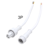 Waterproof Connector IP68 Full injection molded M12 connector Male Female Plug LED Connector,with 15cm Extension Cable for Car,Indoor/Outdoor LED Strip Lights