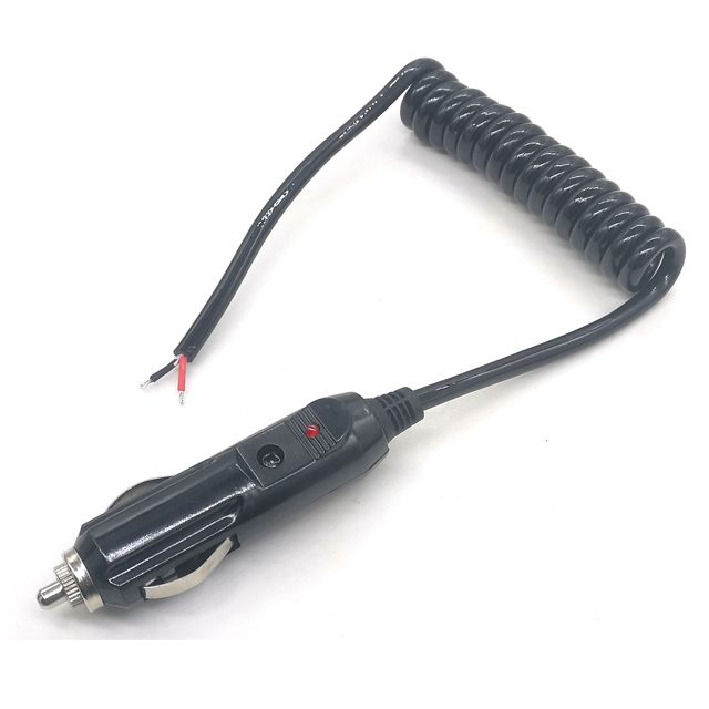 With Spring Wire Car Cigarette Lighter Connecting Line Cigarette Lighter Spring Connecting Line
