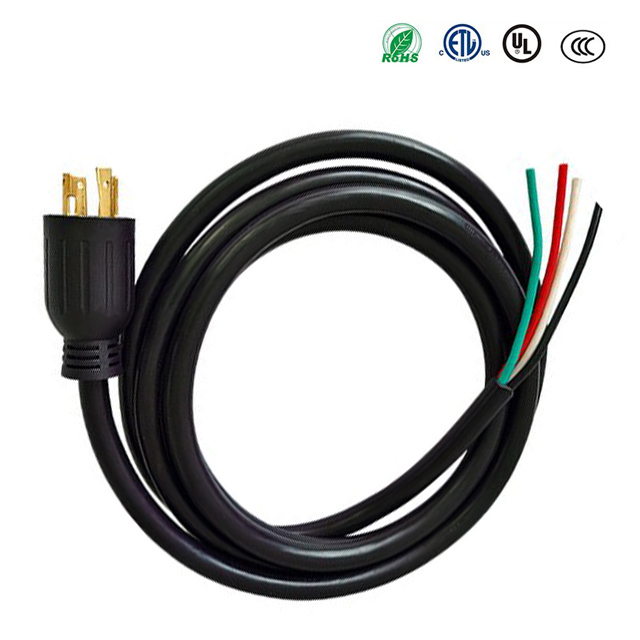  NEMA L14-30 Generator Power Cord 125/250V 30 Amp 10 Gauge 4 Wire SJTW Power Cord