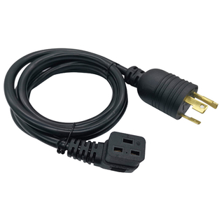 Heavy Duty Locking Power Cord L5-30P/C19 14AWG 15A 250V 6FT