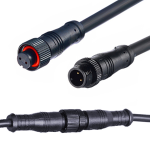 Waterproof M12 2-Pin Connector (Male/Female) for Radon Fan Cable - Factory Direct