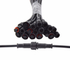 M12 4-Pin LED Connector Set - Male & Female Plug with 30cm 18AWG Cable, IP67 Waterproof for Outdoor LED Strips, Car, Truck, Boat Lighting