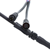 M12 4-Pin LED Connector Set - Male & Female Plug with 30cm 18AWG Cable, IP67 Waterproof for Outdoor LED Strips, Car, Truck, Boat Lighting