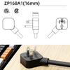 Durable Matte PVC Power Cord with NEMA 5-15P Plug for Computers & Business