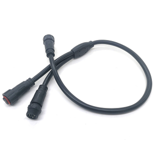 IP68 Waterproof M16 3-Pin Y Splitter Cable Male To Female for Aquarium/Fish Tank Lighting